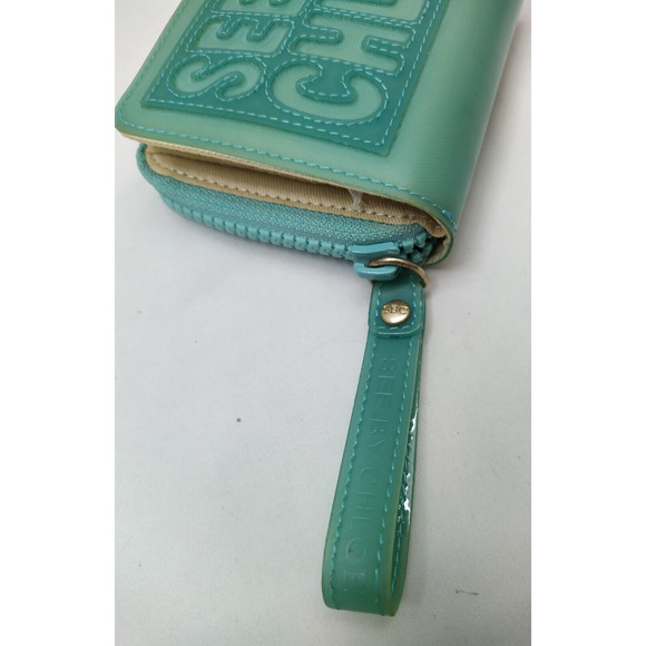 See By Chloe Turquoise Zip Around Credit Cards Bifold Square Wallet - Picture 7 of 12